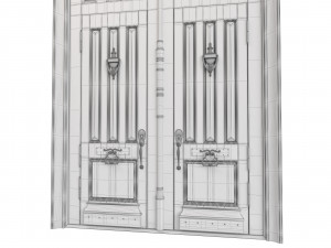 Entrance classic door 86 Modelo 3D