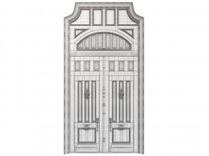 Entrance classic door 86 Modelo 3D