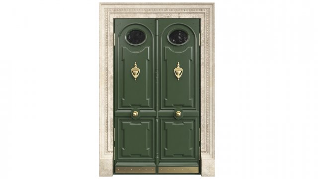 Entrance classic door 87 3D Модель .c4d .max .obj .3ds .fbx .stl .blend 