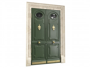 Entrance classic door 87 3D Модель