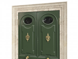 Entrance classic door 87 3D Модель