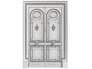 Entrance classic door 87 3D Модель