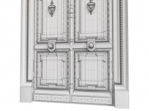 Entrance classic door 87 3D Модель