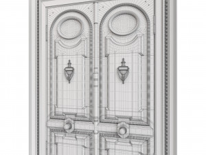 Entrance classic door 87 3D Модель