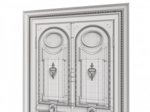 Entrance classic door 87 3D Модель