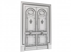 Entrance classic door 87 3D Модель