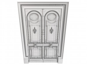 Entrance classic door 87 3D Модель