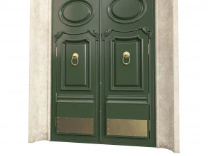 Entrance classic door 88 3D Model