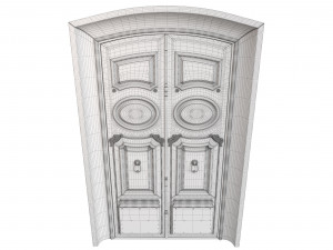 Entrance classic door 88 Modelo 3D