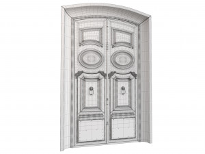Entrance classic door 88 Modelo 3D