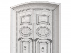 Entrance classic door 88 Modelo 3D