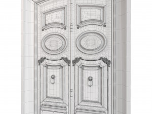 Entrance classic door 88 Modelo 3D