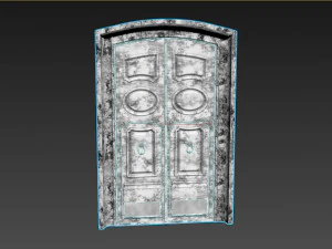 Entrance classic door 88 3D Model