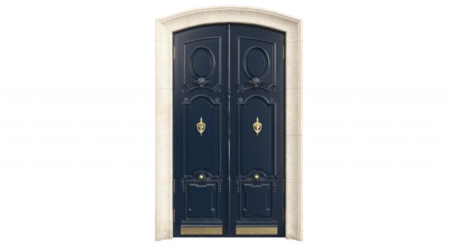 Entrance classic door 89 3D Модель .c4d .max .obj .3ds .fbx .stl .blend 