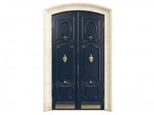 Entrance classic door 89 3D Model