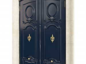 Entrance classic door 89 3D Модель