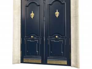 Entrance classic door 89 3D Модель