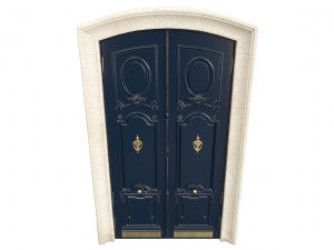 Entrance classic door 89 3D Модель