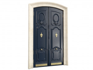 Entrance classic door 89 3D Модель