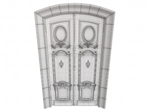 Entrance classic door 89 3D Модель