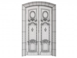Entrance classic door 89 3D Модель
