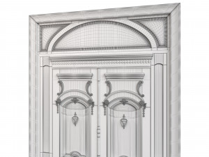 Entrance classic door 90 3D मॉडल