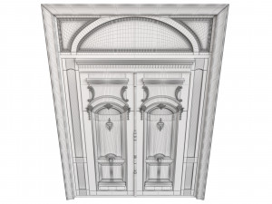 Entrance classic door 90 3D मॉडल