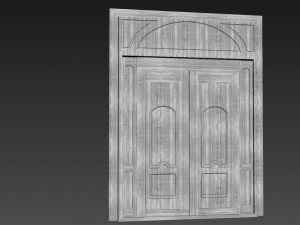 Entrance classic door 90 3D मॉडल