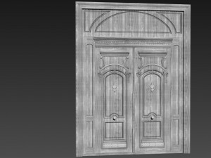Entrance classic door 90 3D मॉडल