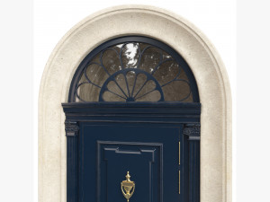 Entrance classic door 91 Model 3D