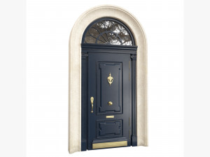 Entrance classic door 91 Model 3D