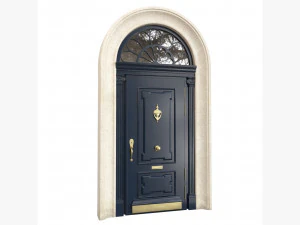 Entrance classic door 91 3D Model