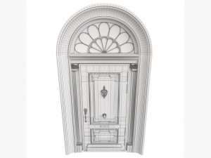 Entrance classic door 91 Model 3D