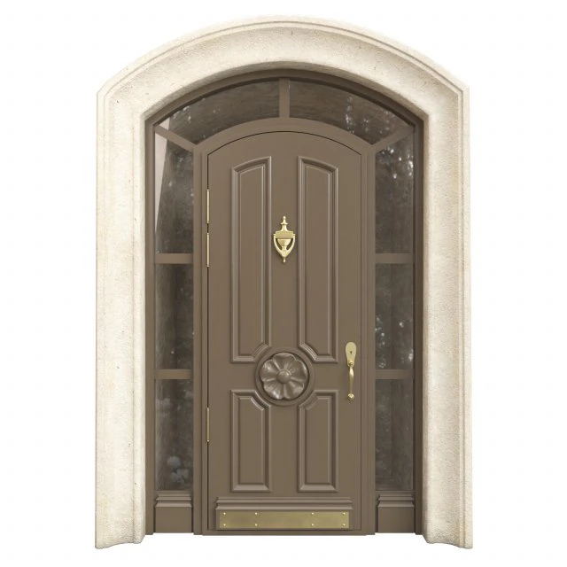 Entrance classic door 92 3D Model .c4d .max .obj .3ds .fbx .stl .blend 
