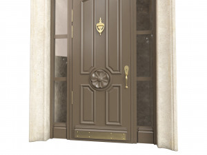 Entrance classic door 92 Model 3D