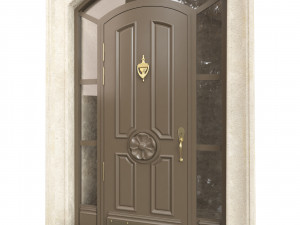Entrance classic door 92 Model 3D