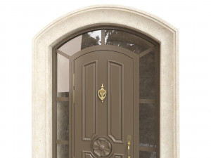 Entrance classic door 92 Model 3D