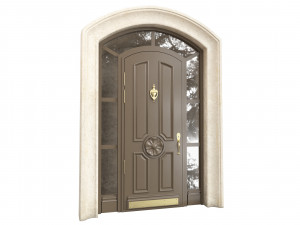 Entrance classic door 92 Model 3D