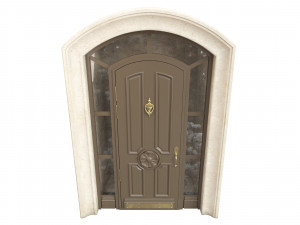 Entrance classic door 92 Model 3D