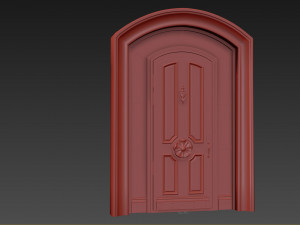 Entrance classic door 92 Model 3D
