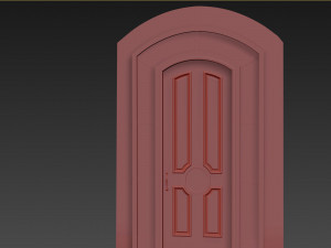 Entrance classic door 92 Model 3D