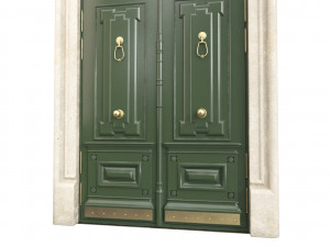Entrance classic door 93 3D Model