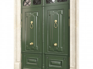 Entrance classic door 93 3D Model