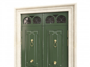 Entrance classic door 93 3D Model