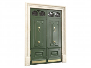 Entrance classic door 93 3D Model