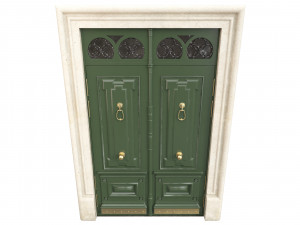 Entrance classic door 93 3D Model