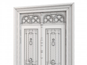 Entrance classic door 93 3D Model