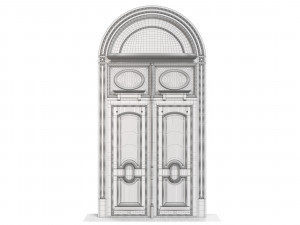 Entrance classic door 94 3D मॉडल