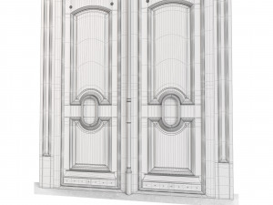 Entrance classic door 94 3D मॉडल