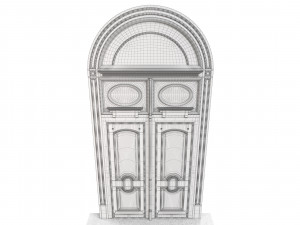 Entrance classic door 94 3D मॉडल
